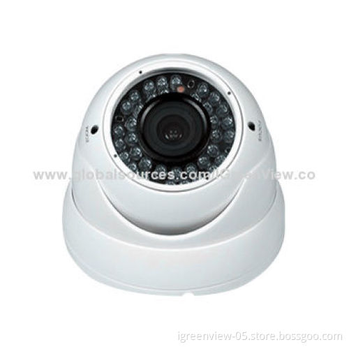 IR dome camera with 2 Megapixel 2.8-12mm manual zoom varifocal lens